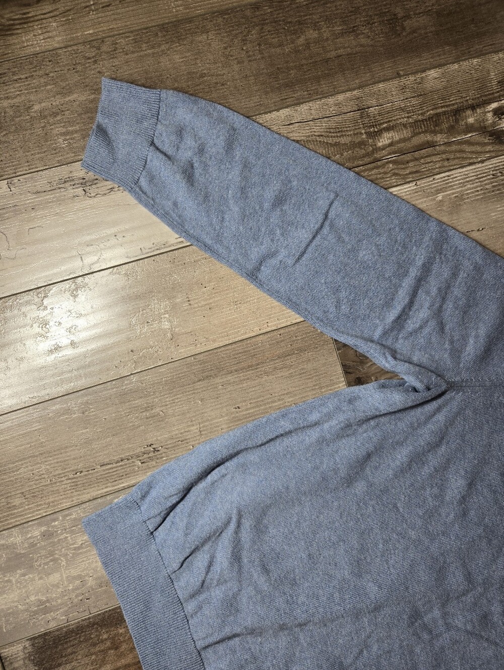 Tommy Hilfiger Men’s XXL Light Blue Quarter‑Zip Sweater - Picture 15 of 16